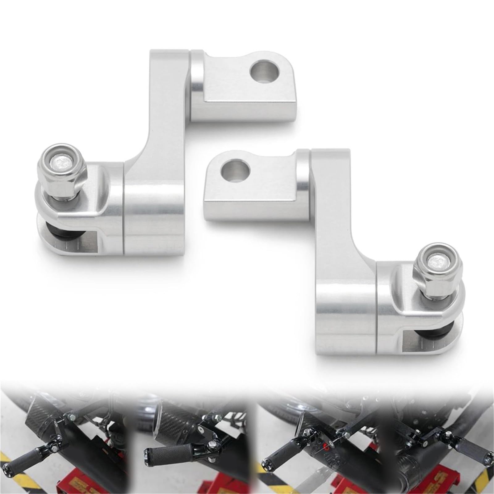 Extension repose-pied mâle pour Harley Softail et Dyna, support d'autoroute passager - 8