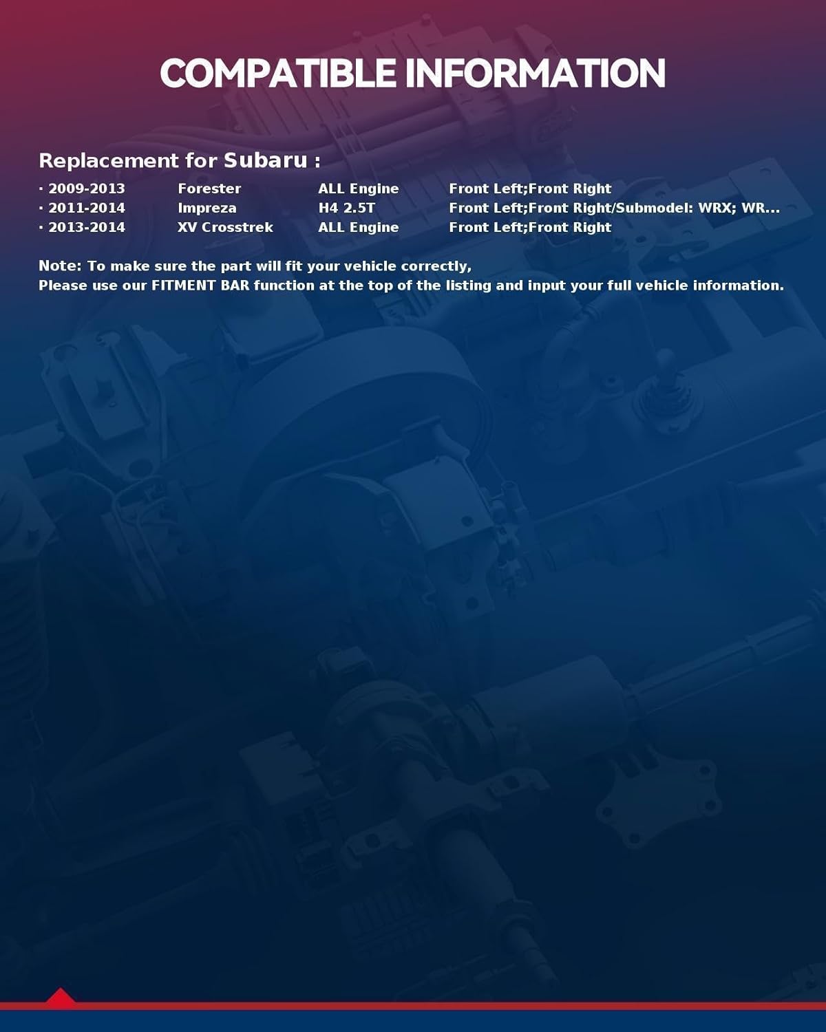 KAX 60-7381 Front Axle Shaft Assembly Fits 2009-2013 Forester, 2013-2014 XV Crosstrek, 2011-2014 Impreza, 2 PCS CV Axle