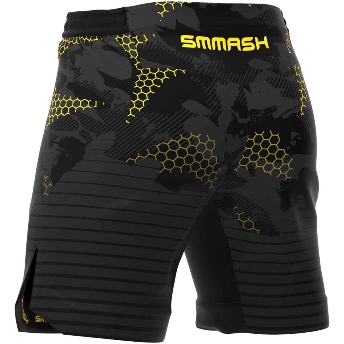 SMMASH Pantalones Cortos Hombre para Artes Marciales Kickboxing Boxeo Muay Thai Deportivos De Combate Choker