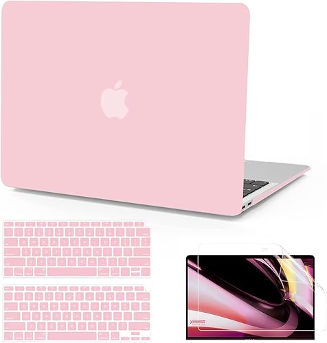 Miniatura 75 de B BELK Funda compatible con MacBook Air de 13 pulgadas 2022 2021 2020 2019 2018 M1 A2337 A2179 A1932 Touch ID, carcasa rígida de plástico para Verde