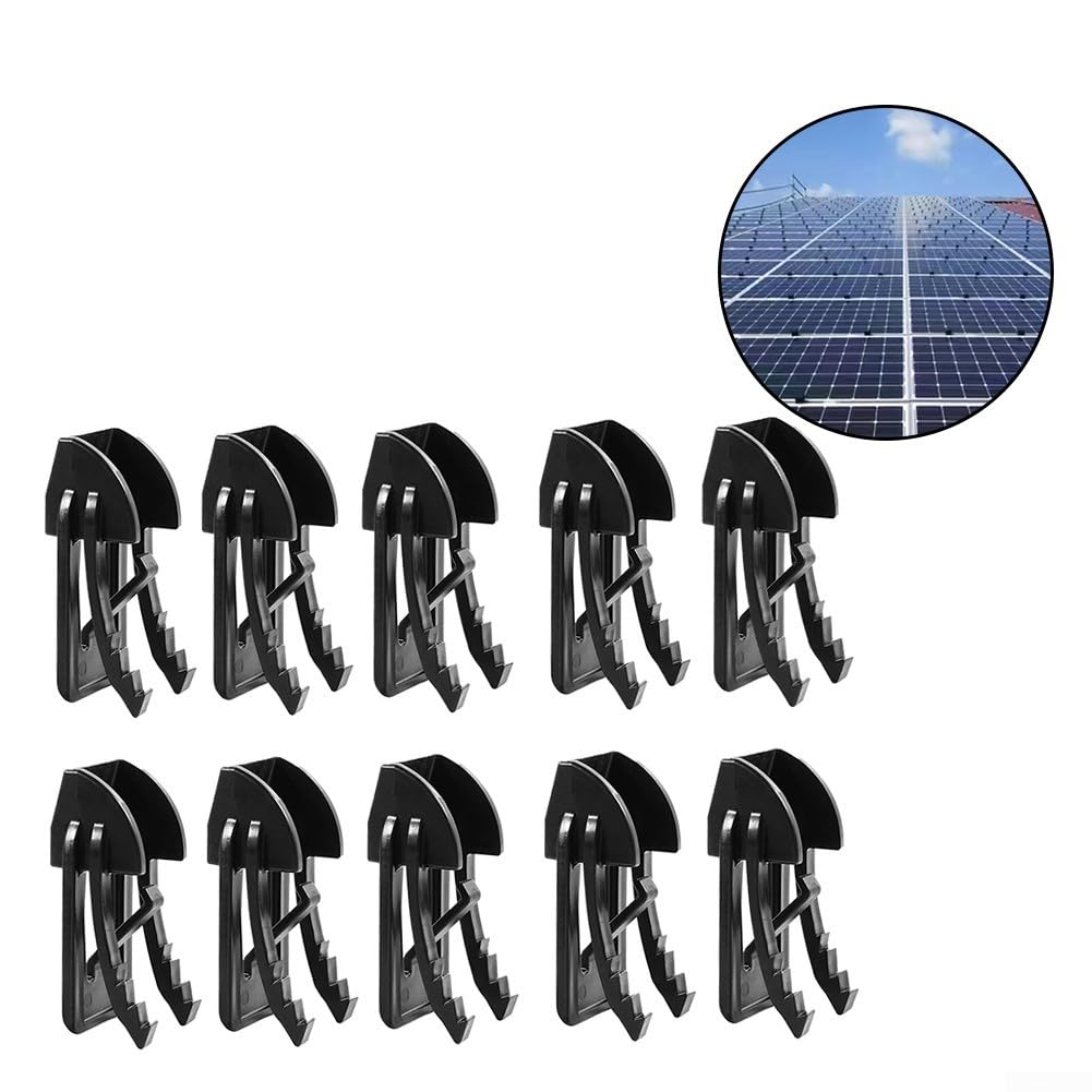 Clip guida neve pannello solare, clip per rimozione neve pannello solare, clip di pulizia modulo fotovoltaico, taglio neve clip per pannelli fotovoltaici (10 pezzi)