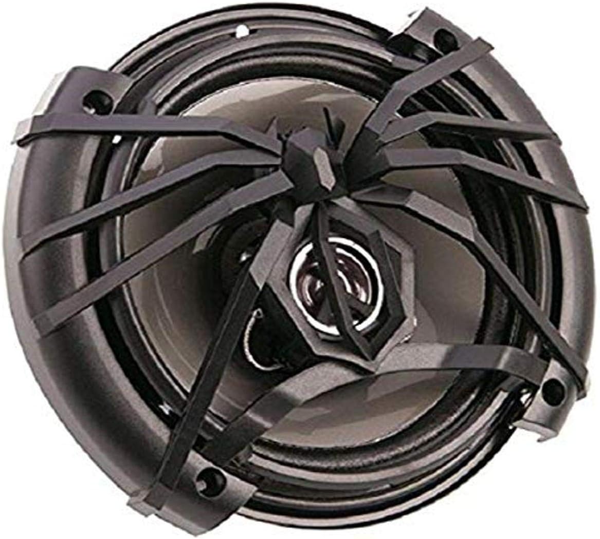 Soundstream AF.653 Arachnid Full Range 6.5" 3-Way 300W Speakers,Black and Silver