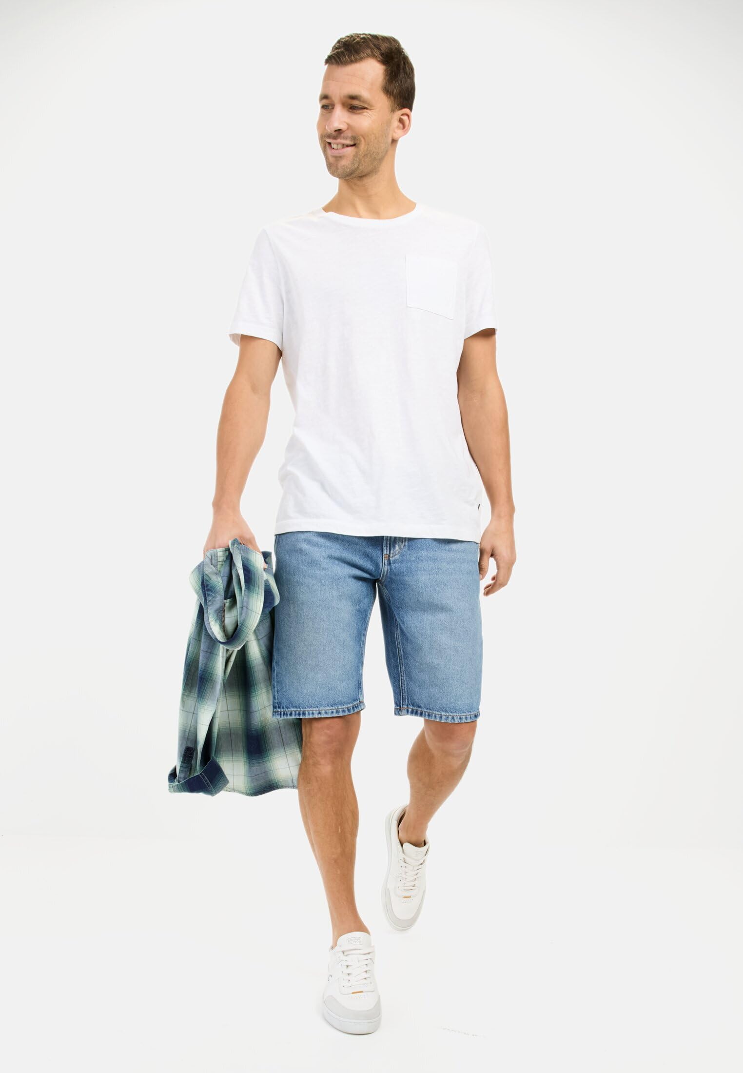 camel active Herren 5-Pocket Denim Shorts aus Baumwolle