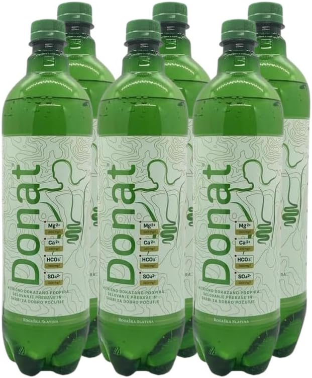 Rogaska Donat Mg Mineral Water Including Pfand, 1 Litre Flask, 6 Pack