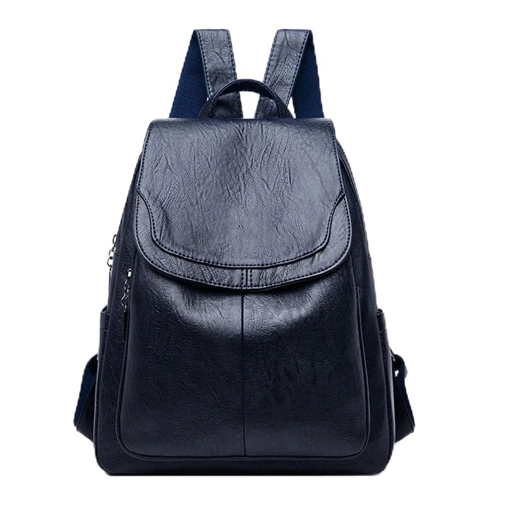 Sac à dos femme élégant avec sa bandoulière chic en cuir noir intemporel
