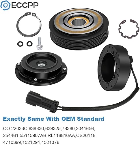 Vista 47 de ECCPP Embrague del compresor del A/C 2004 2005 2006 2007 para Mercury Monterey para Ford Freestar 3.9L 4.2L 1999-2003 Ajuste para Ford Windstar 3.8L