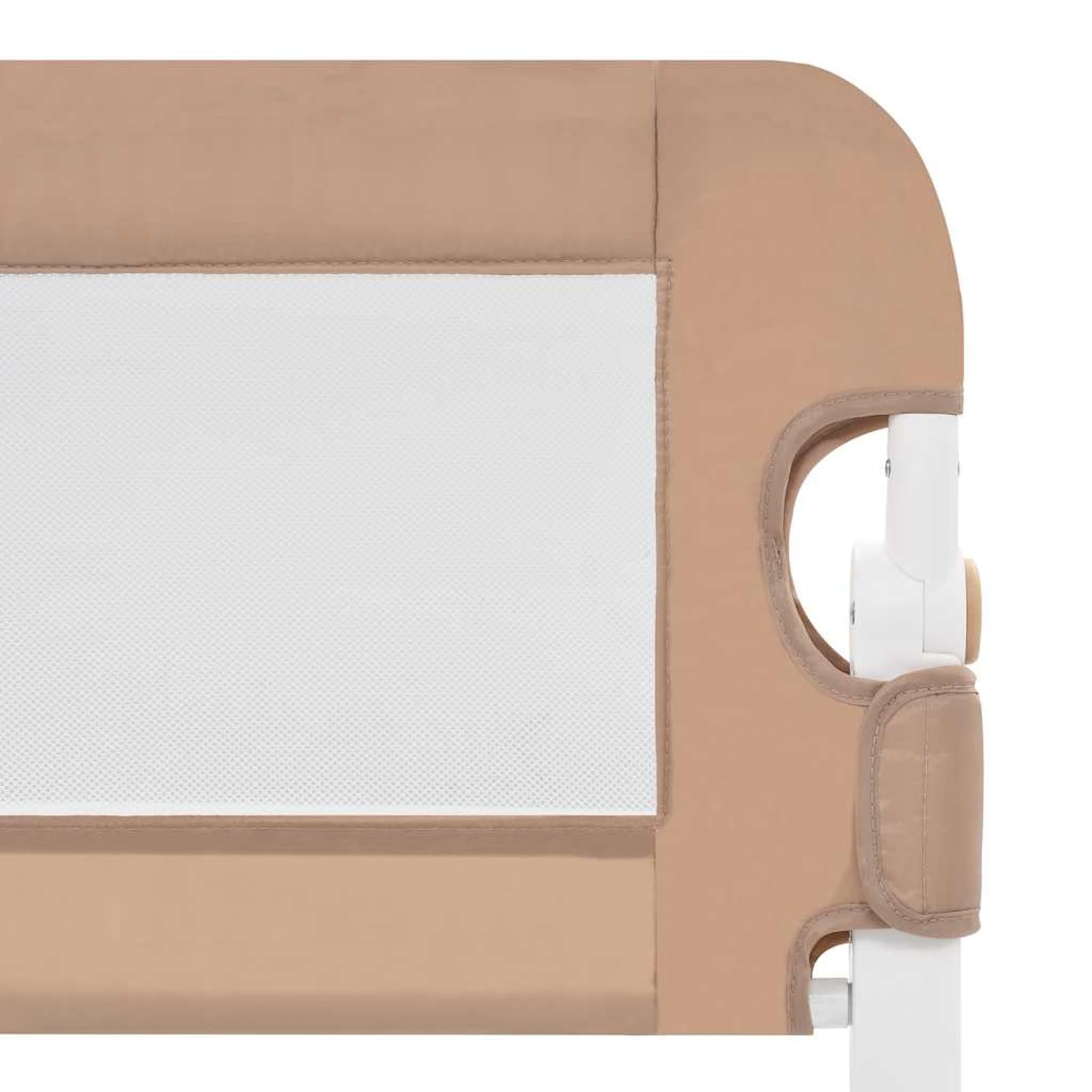 Gecheer Bettlaken 60 x 120 cm, Spannbettlaken für Babys, 60 x 120 cm, Barriere für Kinderbett, Taupe, 180 x 42 cm, Polyester