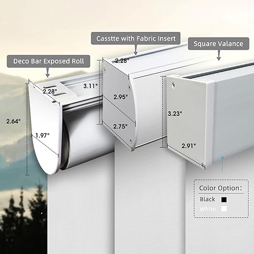 Miniatura 7 de SmartWings Persianas motorizadas compatibles con Alexa y Google, persianas inteligentes automáticas Z-WaveZigbee con control remoto, persiana solar