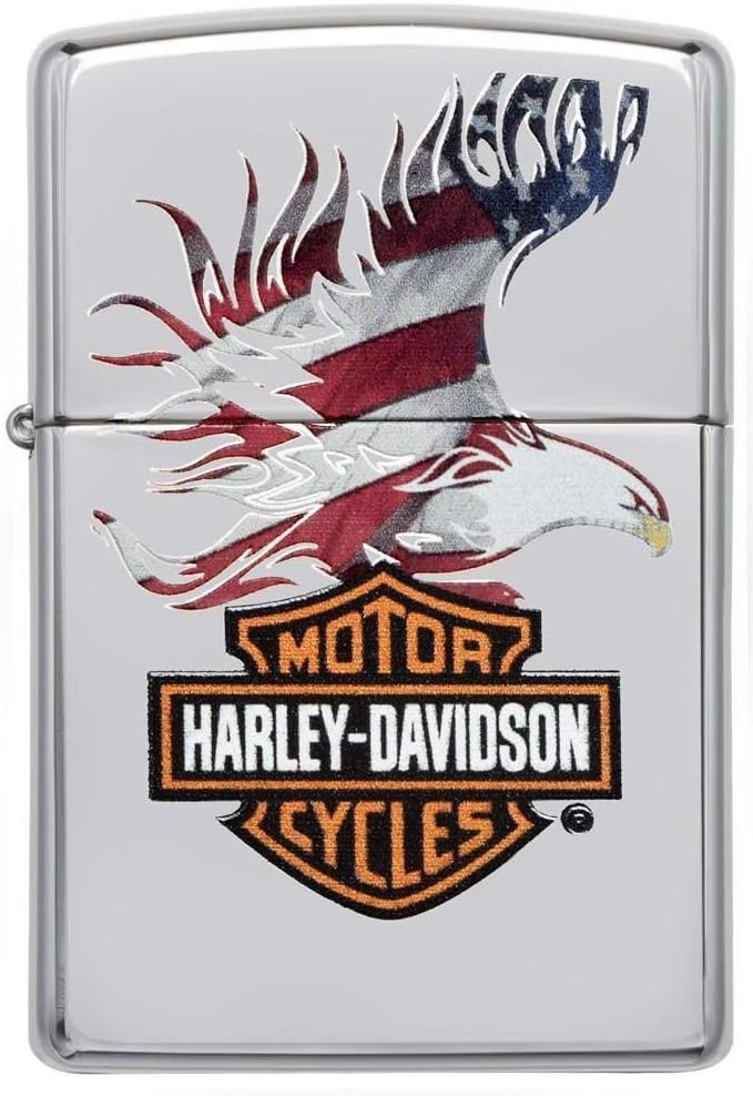 Zippo Harley-Davidson American Flag Pocket Lighter