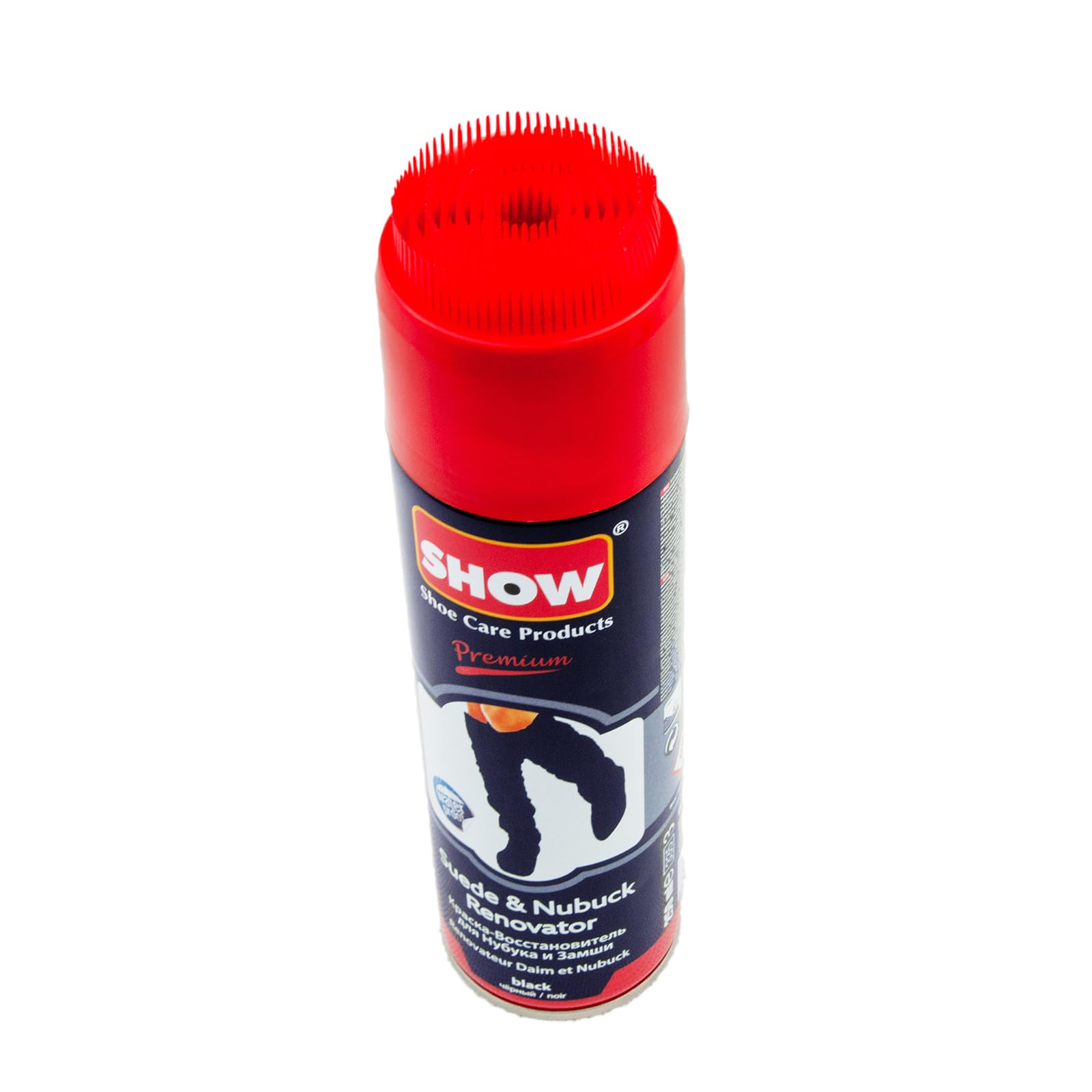 SHOW 250ml Suede Renovator Spray, 1 unit for suede & nubuck shoes and boots (Navy)