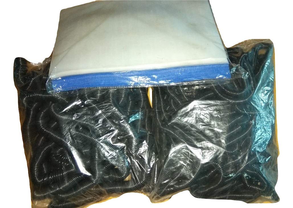 TCLPVC Triple Profit 2 kg Black Rings + 200 Blue White Sheets for Binding Machine Coils – Springs - Book - Binding - Spirals – Rings – Sheets – Binders Comb Machine - Punching Machine Code – bulk23