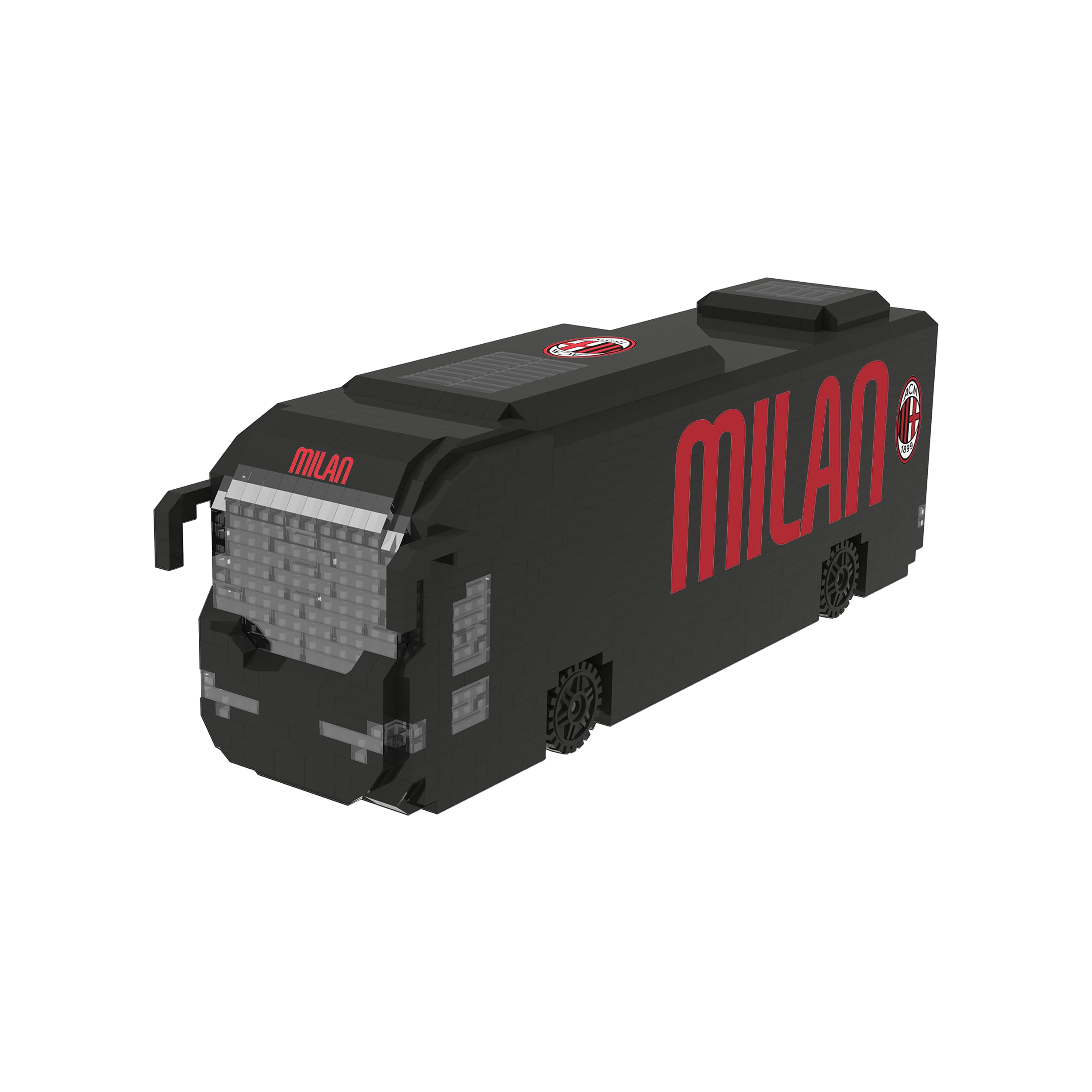 AC Milano BRXLZ 3D Bricks Autobus Squadra Calcio Giocattolo Costruzione Modello