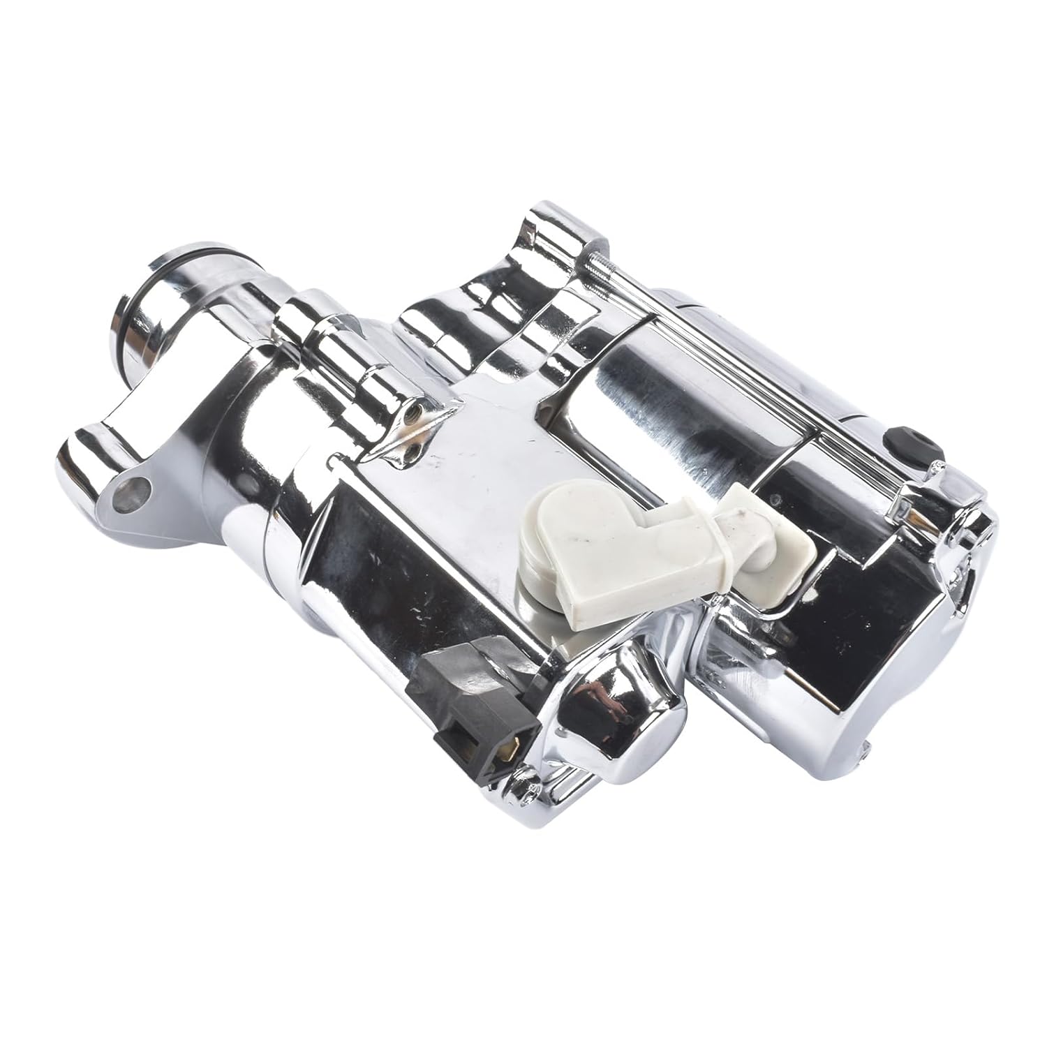 Starter Chrome Replacement for Harley-Davidson Blackline CVO Cross Bones Electra Glide Heritage Softail Road King Ultra Limited 2007-2017 31619-06 19322