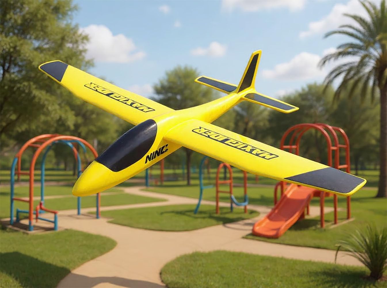 Ninco NincoAir Maxi Glider Aereo Polistirolo per Bambini Aliante 85 x 68 x 12 cm Giochi da Esterno