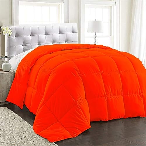 Edredón tamaño individual, 1 pieza, 500 hilos, 100% algodón egipcio, funda de plumón alternativa, transpirable, suave y esponjosa, para todas las