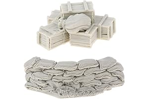 Unpainted 1/35 Scale Resin Soldier Model Scene Accessories Set for Diorama