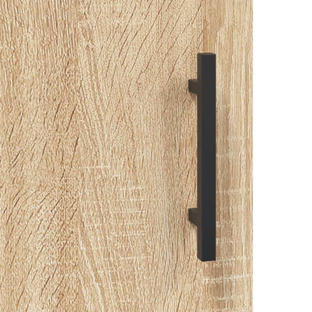 vidaXL Armario de Pared Madera de ingeniería Roble Sonoma 60x31x70 cm, Armario, Vitrina, Armario de almacenaje con Puerta, Armario de almacenaje