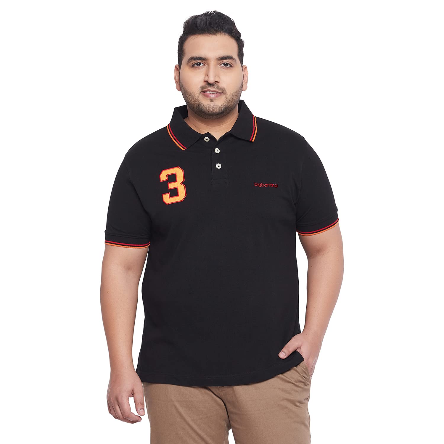 Bigbanana Plus Size Men's Regular Fit Polo Tshirt