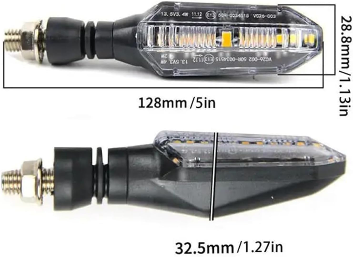 Mini uniwersalne wskaźniki Kierunkowskazy motocyklowe 2 szt. uniwersalne tylne światła LED motocyklowe wodoodporne bursztynowe migacze kierunkowskazy tylne światła akcesoria do lamp Dla motocykl