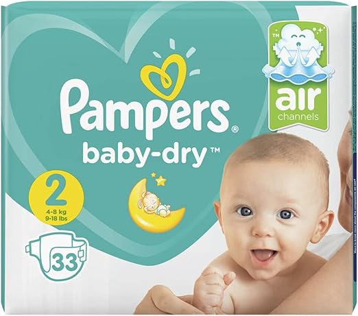 Pampers Baby Dry Le Paquet De 33 Changes Bebe T2 4 8kg Amazon Fr Bebe Et Puericulture