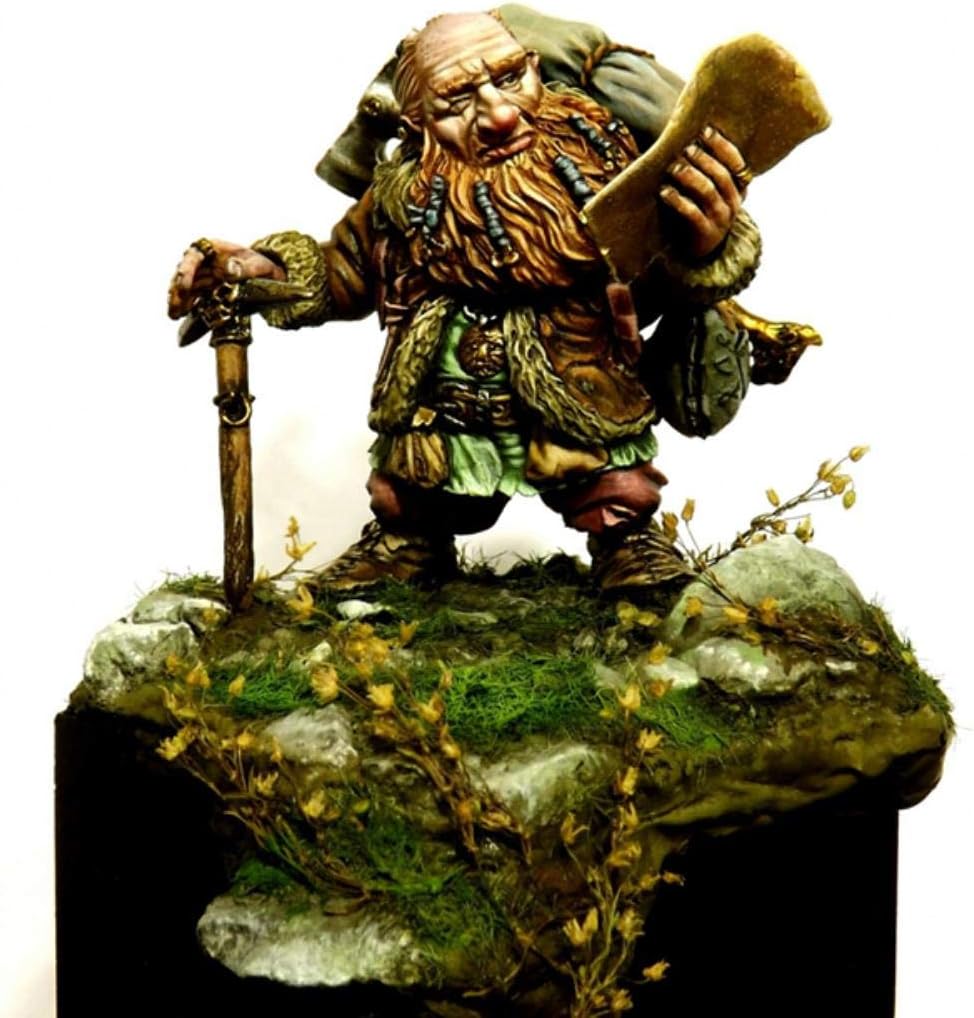 1/32 60Mm Dwarf Treasure Hunter 60Mm Toy Resin Model Miniature Resin Figure Unassembly Unpainted