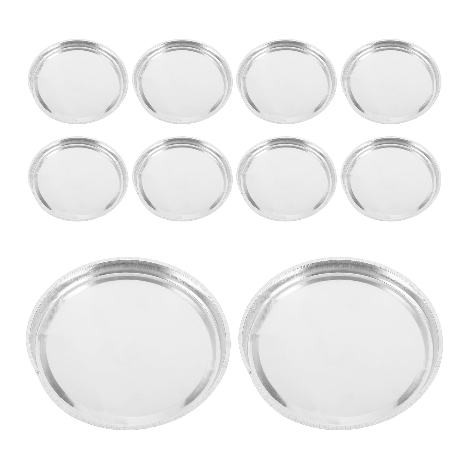 HEMOTON 10 Pièces Plateaux de Pesée en Aluminium 90 Mm, Coupelles Légères pour Analyseur D’humidité, Bacs D’échantillonnage Laboratoire Chimique et Agroalimentaire, Surface Lisse