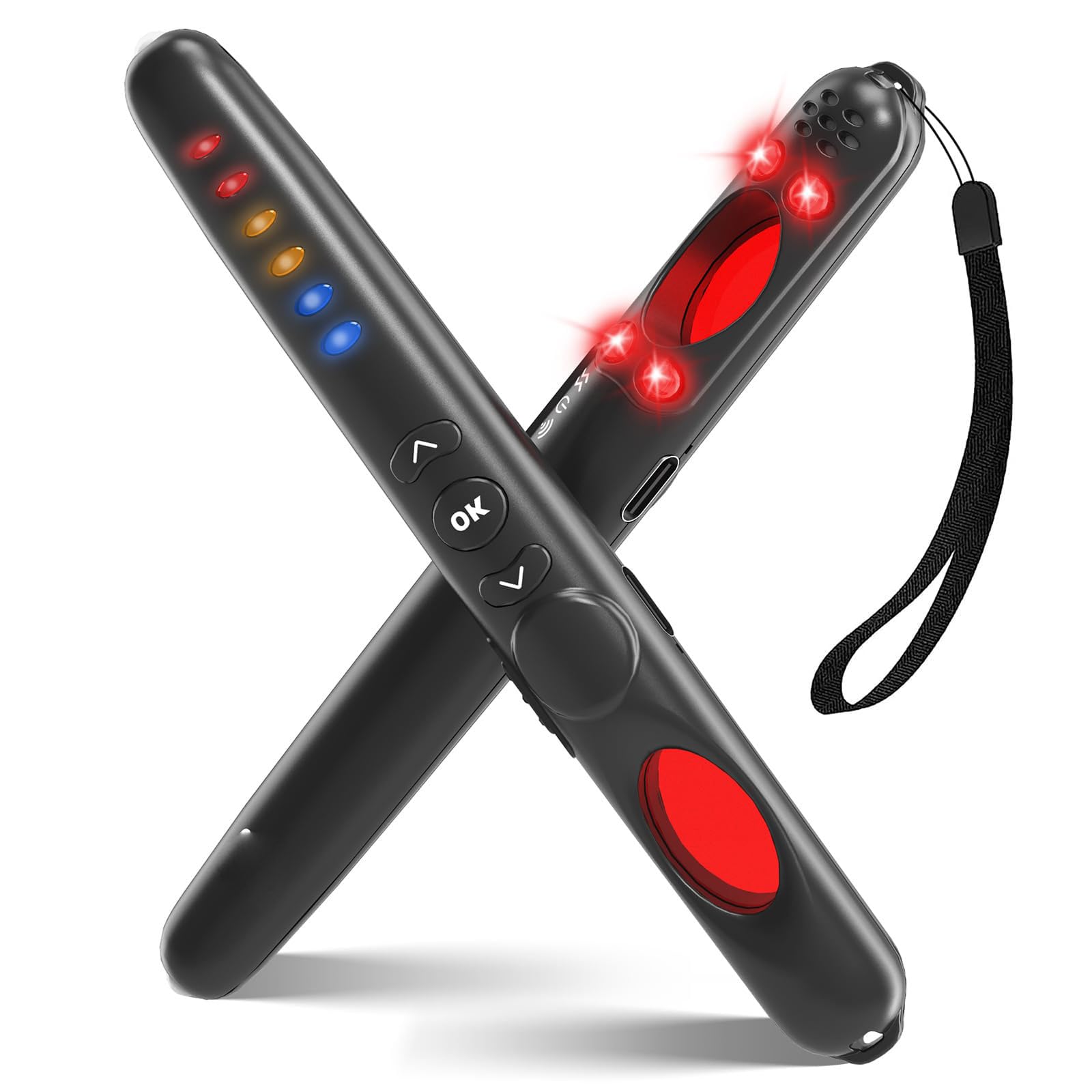 NALACAL Hidden Camera Detectors and Bug Detector, Anti Spy Detector, Hidden Devices Detector, Spy Camera Detector for Home/Office/Travel, Rechargeable, Portable for Car, Motion Alarm Mode(1 Pack)