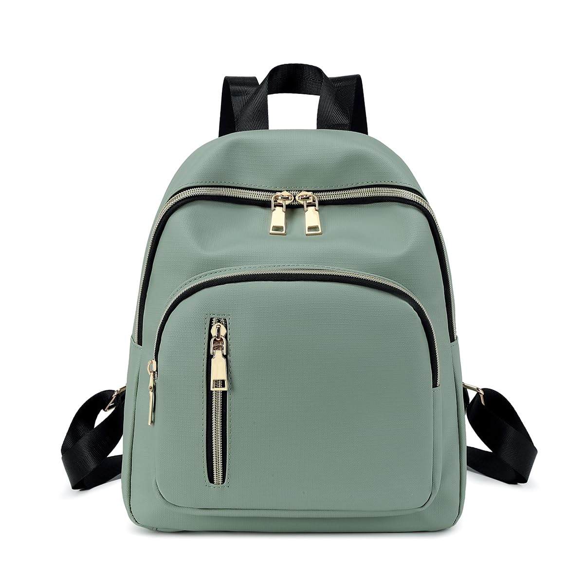 Damen Mini Rucksack Wasserdichte Nylon Klein Anti-Diebstahl Daypack beiläufige Spielraum Tagesrucksack Mädchen Schultertaschen (LightGreen)