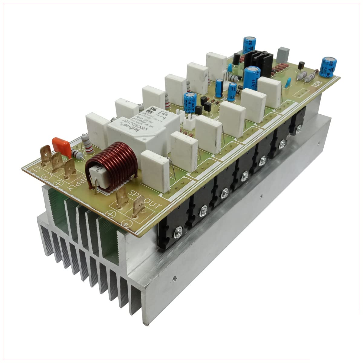 Salcon Electronics India (Device) Salcon 600W RMS Mono Amplifier Board Using 2SC5200 + 2SA1943 With Speaker Protection (Driver Sec + Heat Sink)-image-19