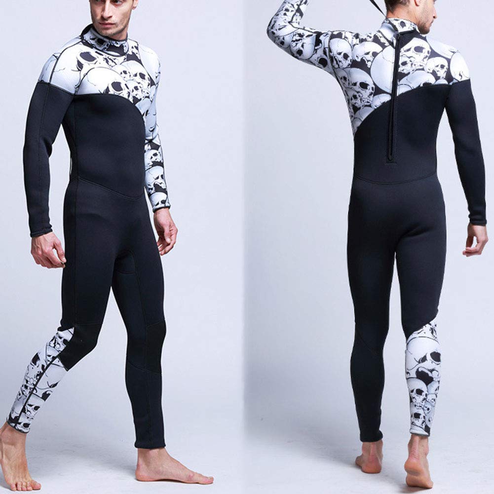 Mujeres/Hombres 3MM Traje de Buceo sin Capucha en Neopreno Traje Cuerpo Completo de Traje de Pesca Submarina Buceo para apnea y Pesca submarina