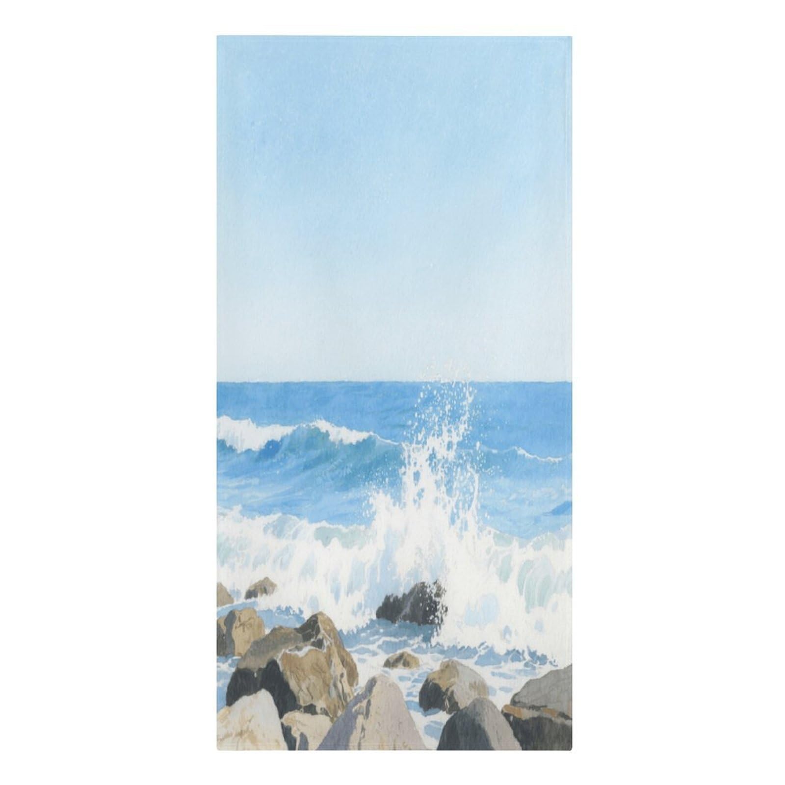 Fekiloot Men's Style Glacier Cracks Large Beach Towel, Travel Towel For Adults Wo, Pool Towels For Beach, Camping, Swim Pool, Gym, Sports& Yoga 61.4"X30.3"