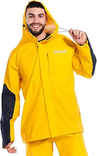 Miniatura 6 de Caterpillar Longshore - Chaquetas impermeables para hombre con costuras soldadas antebrazos reforzados y bolsillos con cremallera para las manos