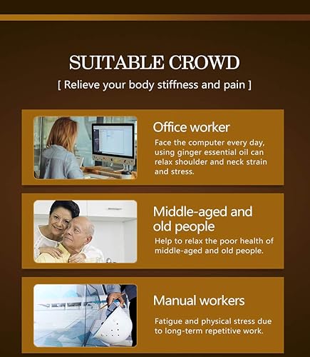 Miniatura 5 de Paquete de 3 aceites de masaje de drenaje linfático de jengibre, promueve el metabolismo de la circulación sanguínea, regalos de spa para mujeres,