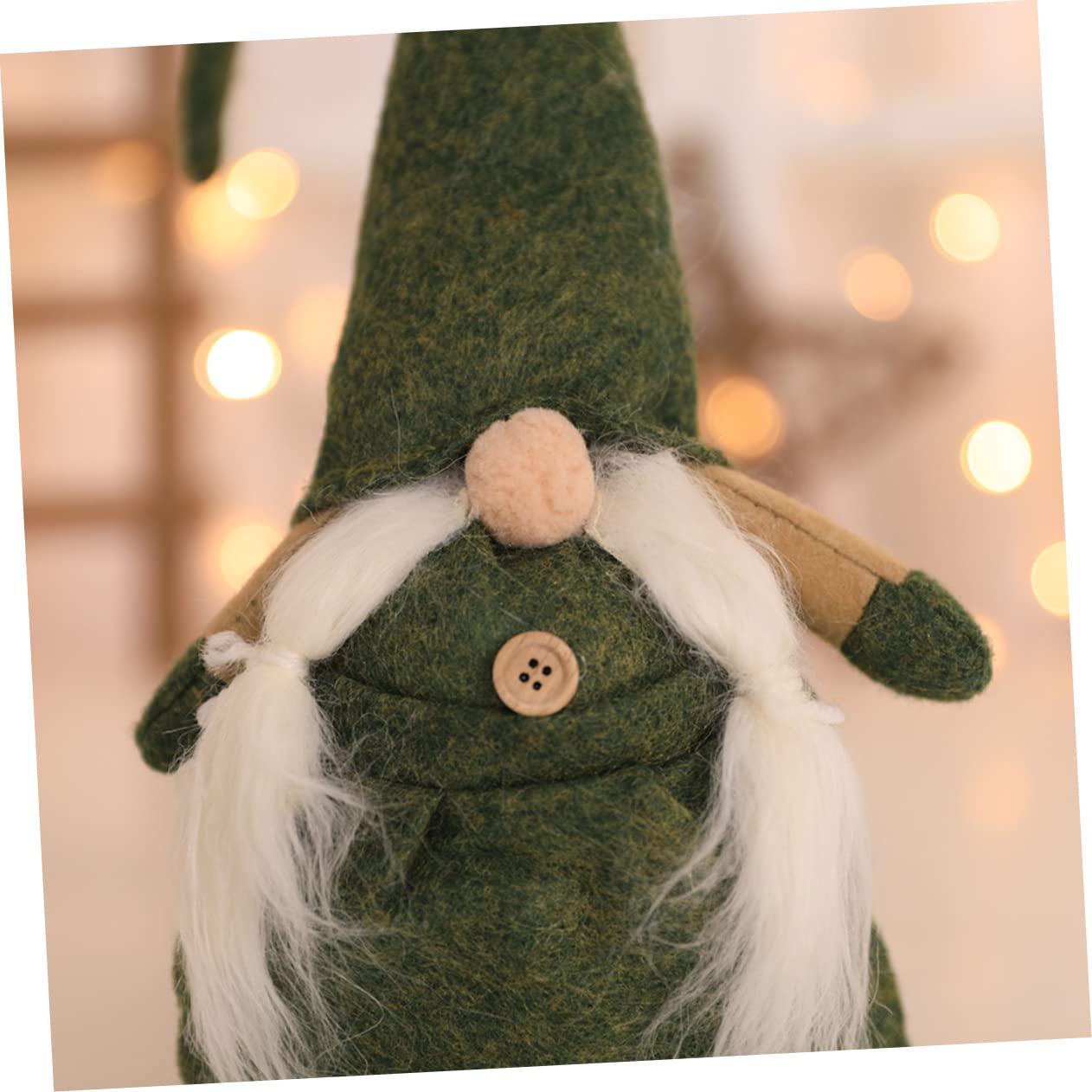 Abaodam 2stücke Weihnachtlicher GNOME Tomte Nisse Plüschfigur Skandinavische Dekoration Für Tisch Und Fenster Für Weihnachtsfeiern Und Festliche Anlässe Grün
