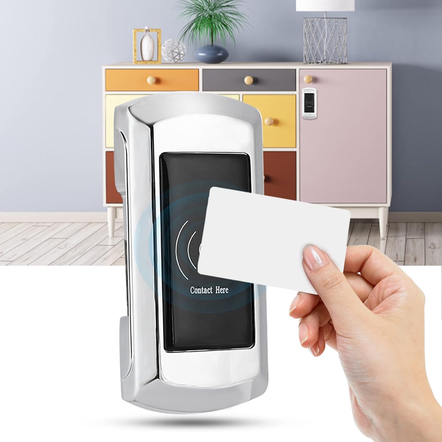 KANASI Electronic Cabinet Lock, zinc Alloy smart Access Card Locker for Sauna Swimming Hotel Gym Storage
