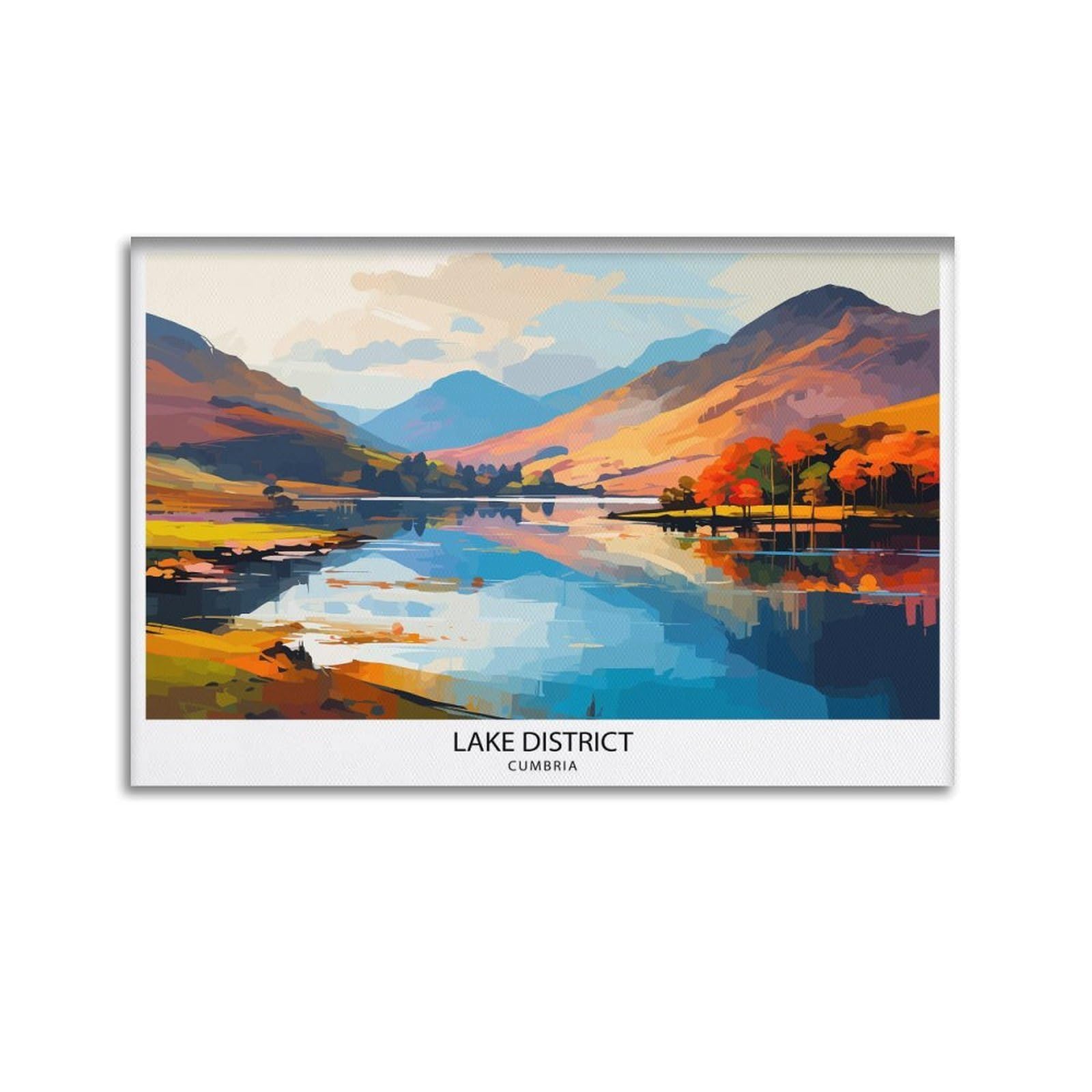 xiaoxiaoshen Lake District Travel The_4 Canvas Poster Wall Art Prints Room Aesthetic Murals Bedroom And Living Decorations 24x36inch(60x90cm)