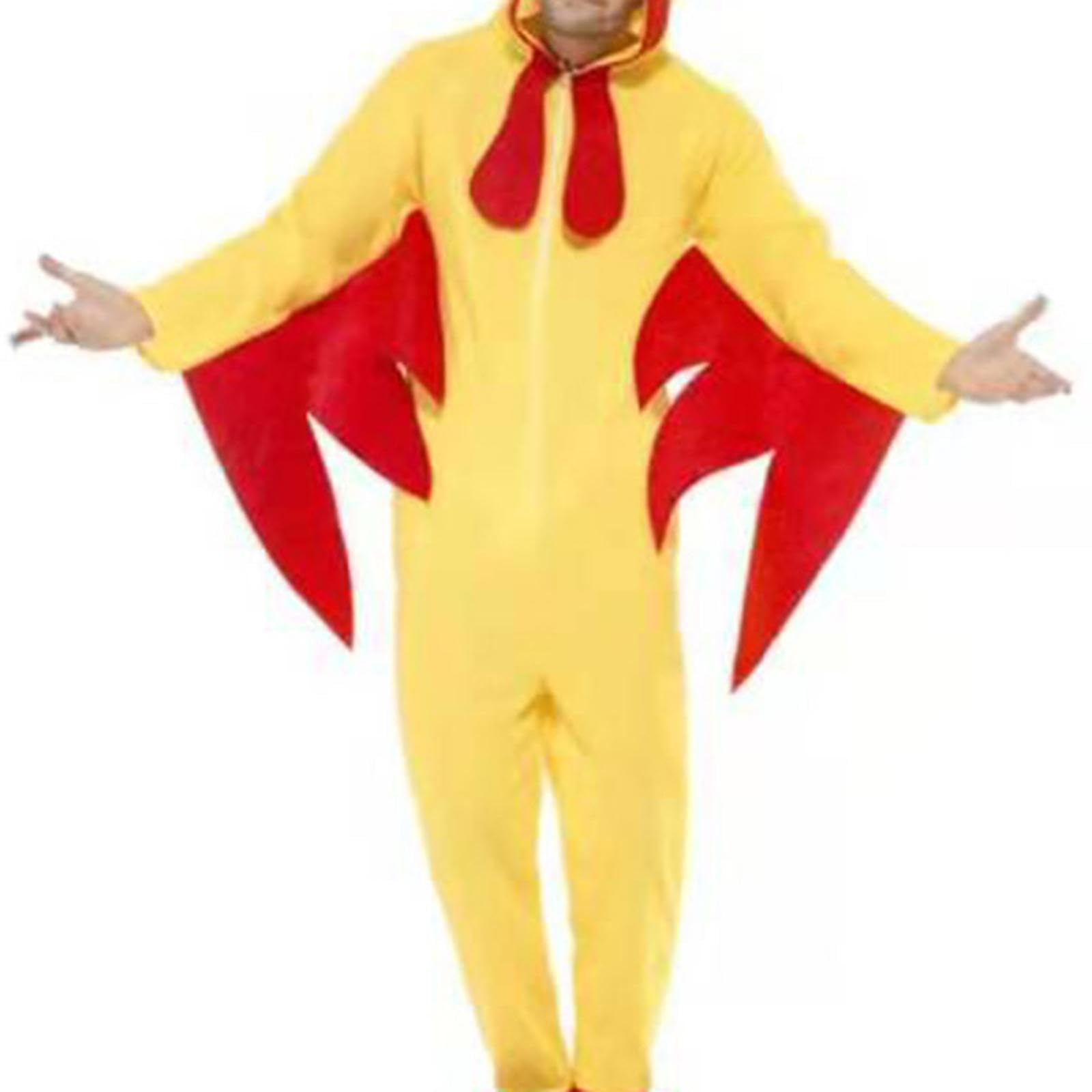 Amagogo Costume da Pollo di Halloween, Adorabile Tuta per Feste a Tema, Giochi di Ruolo, Carnevale, L