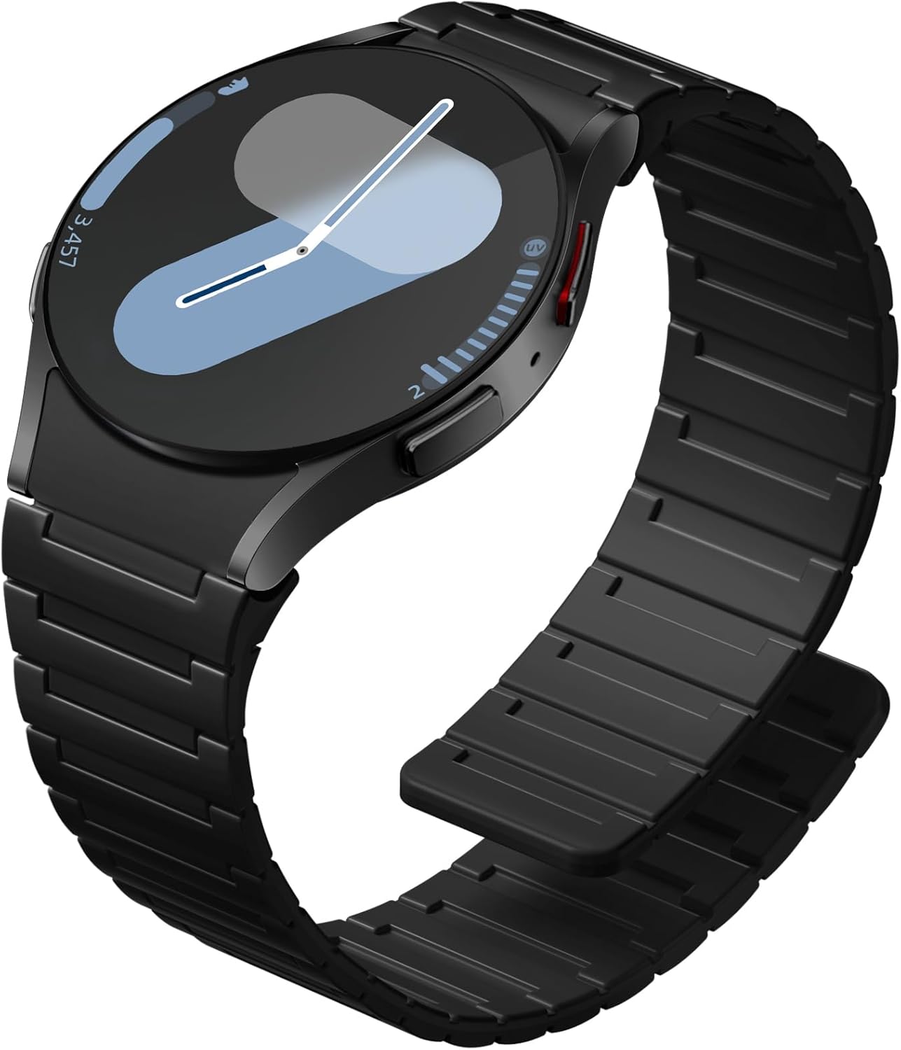 SNBLK Magnetic Band Compatible with Samsung Galaxy Watch 7 Band 6 5 4 Active 2 FE 40mm 44mm/5 Pro 45mm/6 4 Classic/Watch 3, No Gap 20mm Magnet Silicone Sport Strap for Samsung Watch Bands Men Women