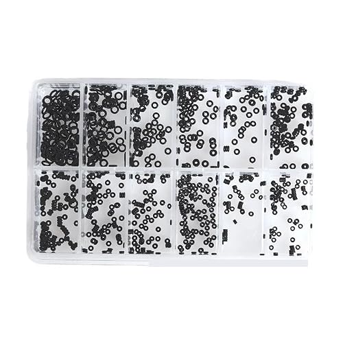 Maryear 12 Dimensions O Ring Watch Gasket Rubber Washer O-Ring Watch Crown Waterproof Watches Seals Gasket Gaskets Part Repair Tools Accessory(12 Dimensions)
