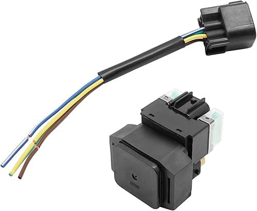 Miniatura 3 de M MATI Relé de solenoide de arranque y enchufe para Yamaha Grizzly 700 Grizzly 550 Kodiak 700 2007 en adelante YFZ450R YFZ450X 2009-Up