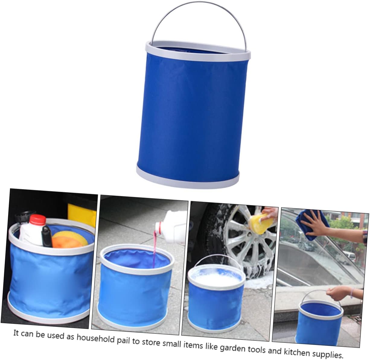 Cabilock Foldable Design Easy Storage Transportation Portable Fishing Bucket Car Wash