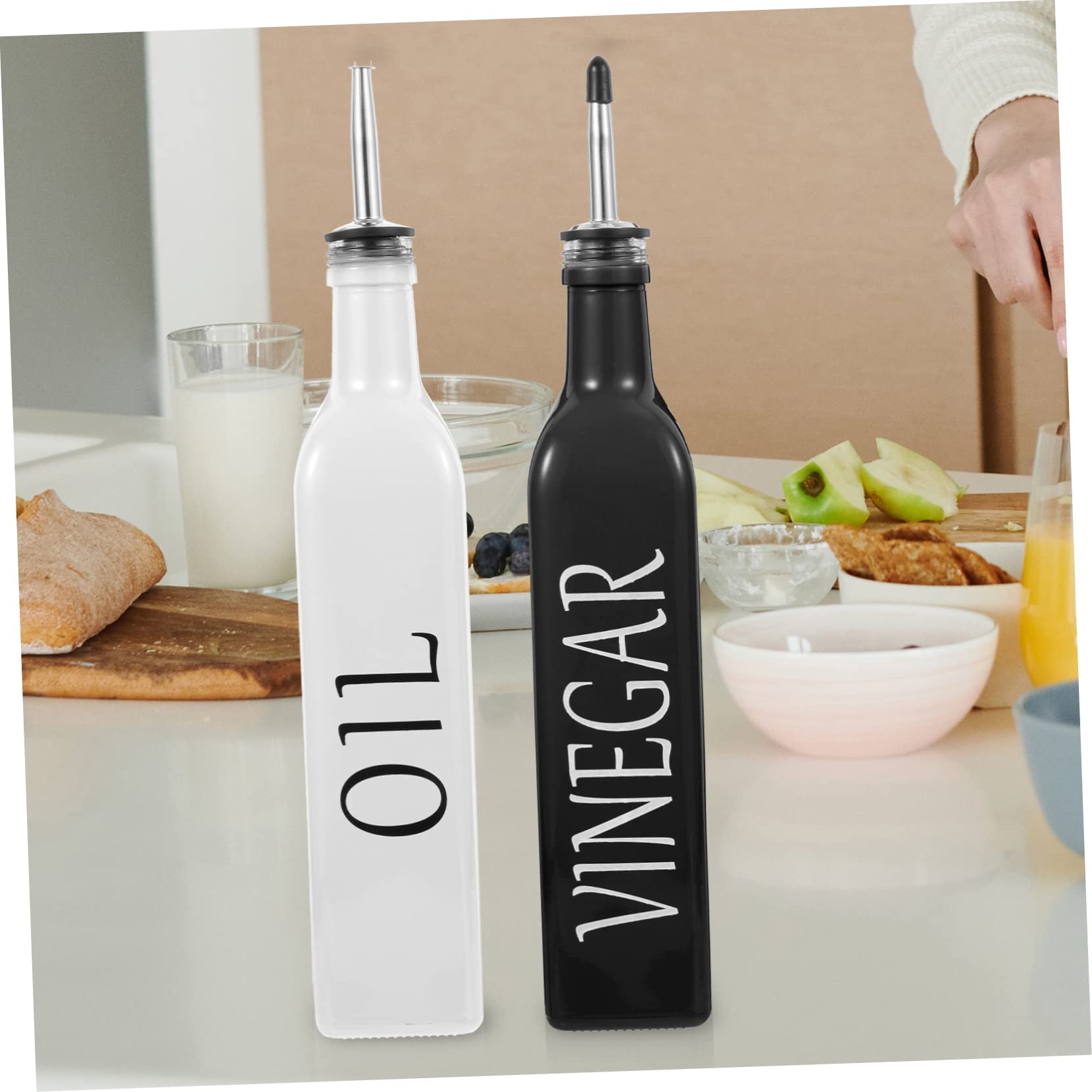 Gatuida Dispensadores de Aceite y Vinagre de Botella para Condimentos con Diseño Conveniente y Duradero para Cocina y Restaurante de