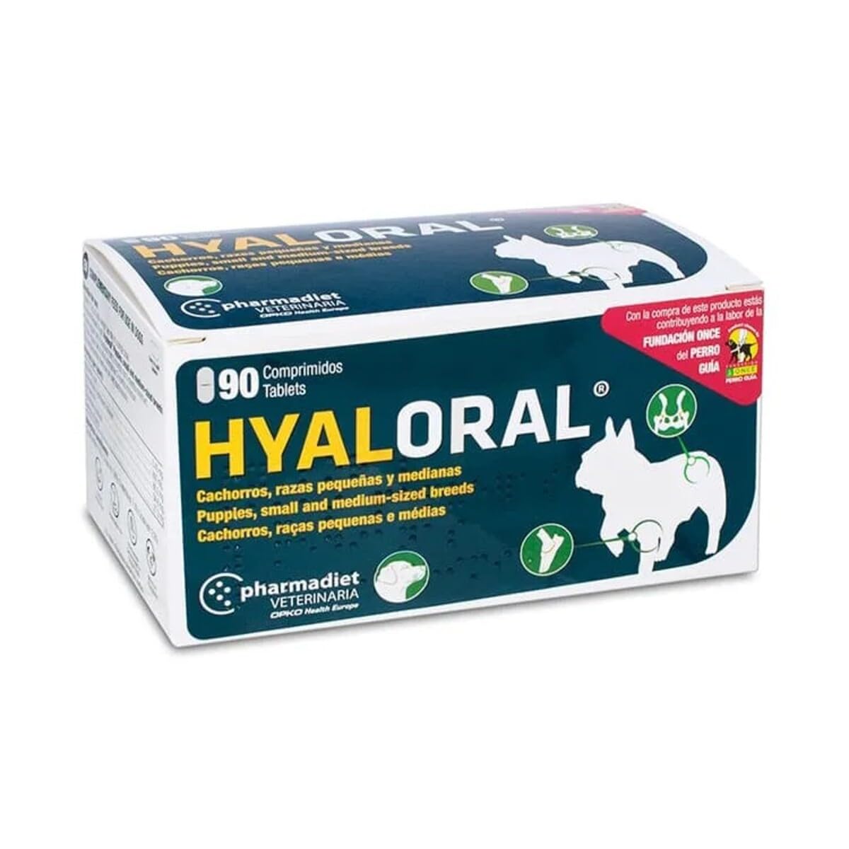 Opko Farmadiet Hyaloral 90 Comprimidos En Blíster Para Perros Razas Pequeñas Y Medianas