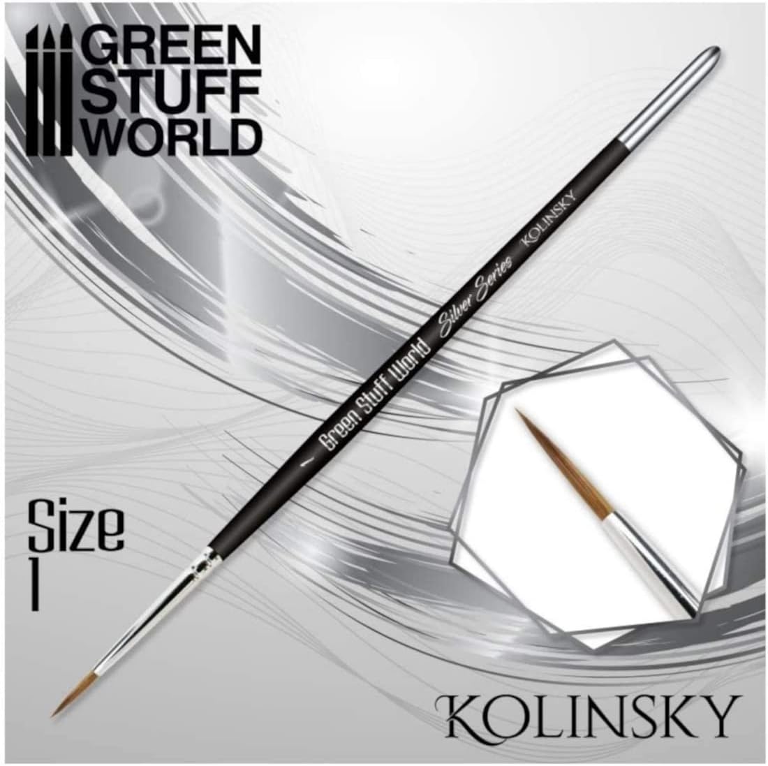SILVER SERIES Kolinsky Brush - Size 1