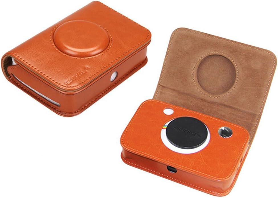 Sunyoy Snap Camera Protective Case,PU Leather Case Bag for Polaroid Snap Instant Digital Camera (Brown)