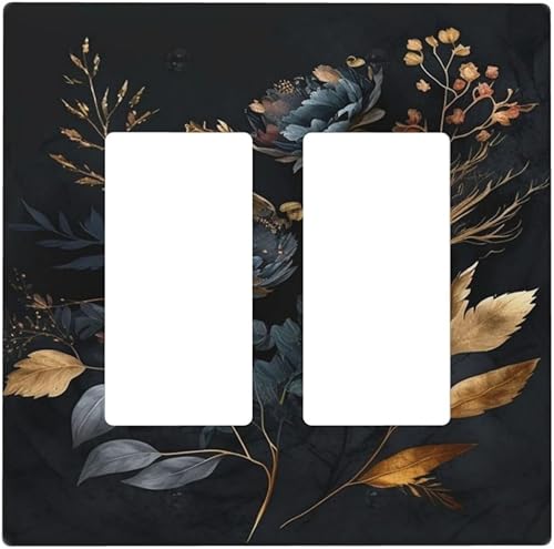 Miniatura 17 de Cubiertas de Interruptor de Luz de 1 Pandilla Bosques Animales Flores Hierba Árboles Placa de Pared Decorativa Interruptor Eléctrico para Decoración