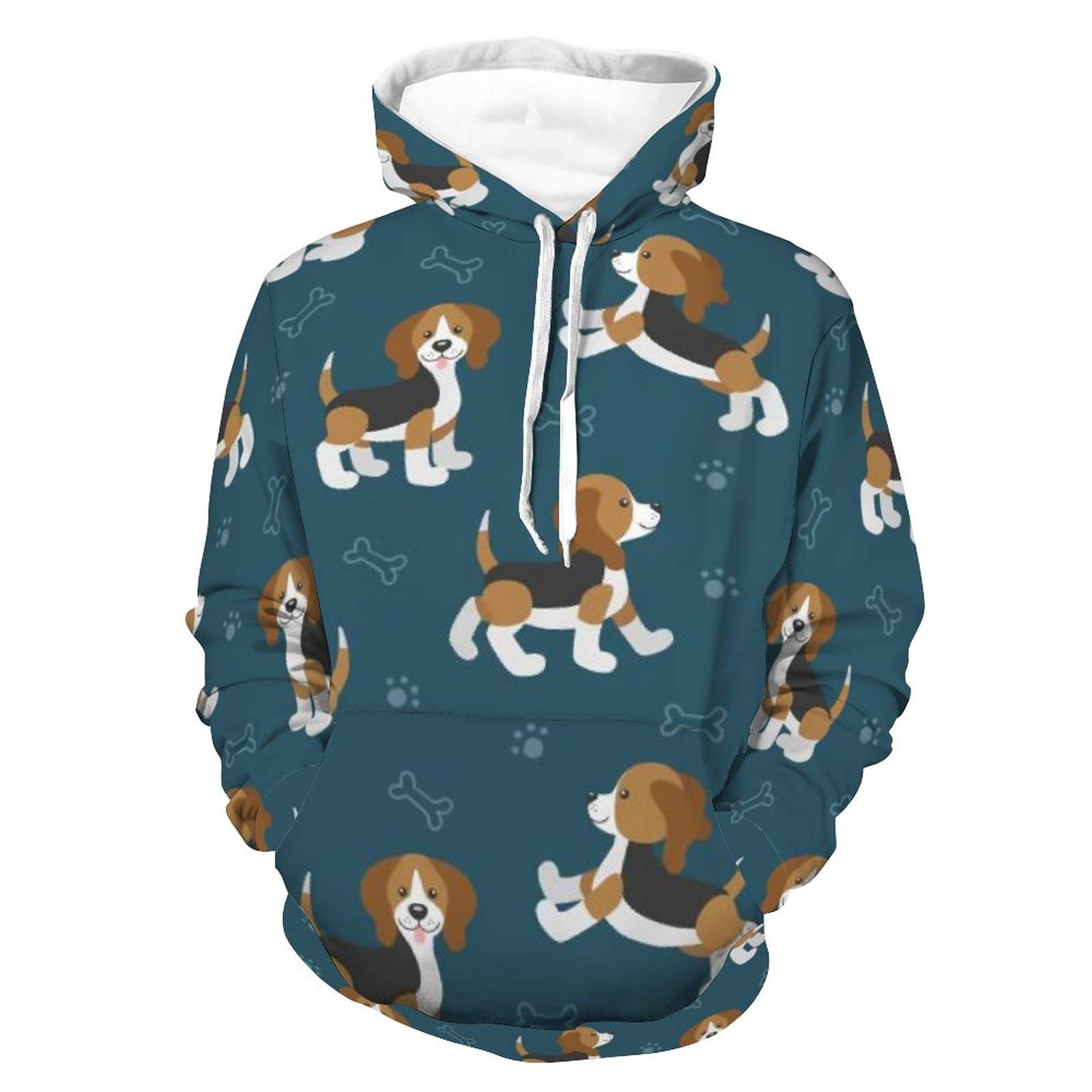 AERICKON Women Men Hoodies 3D Print Unisex Fashion Hooded Sweatshirts Casual Autumn Outfit with Pocket for Jogging Holiday