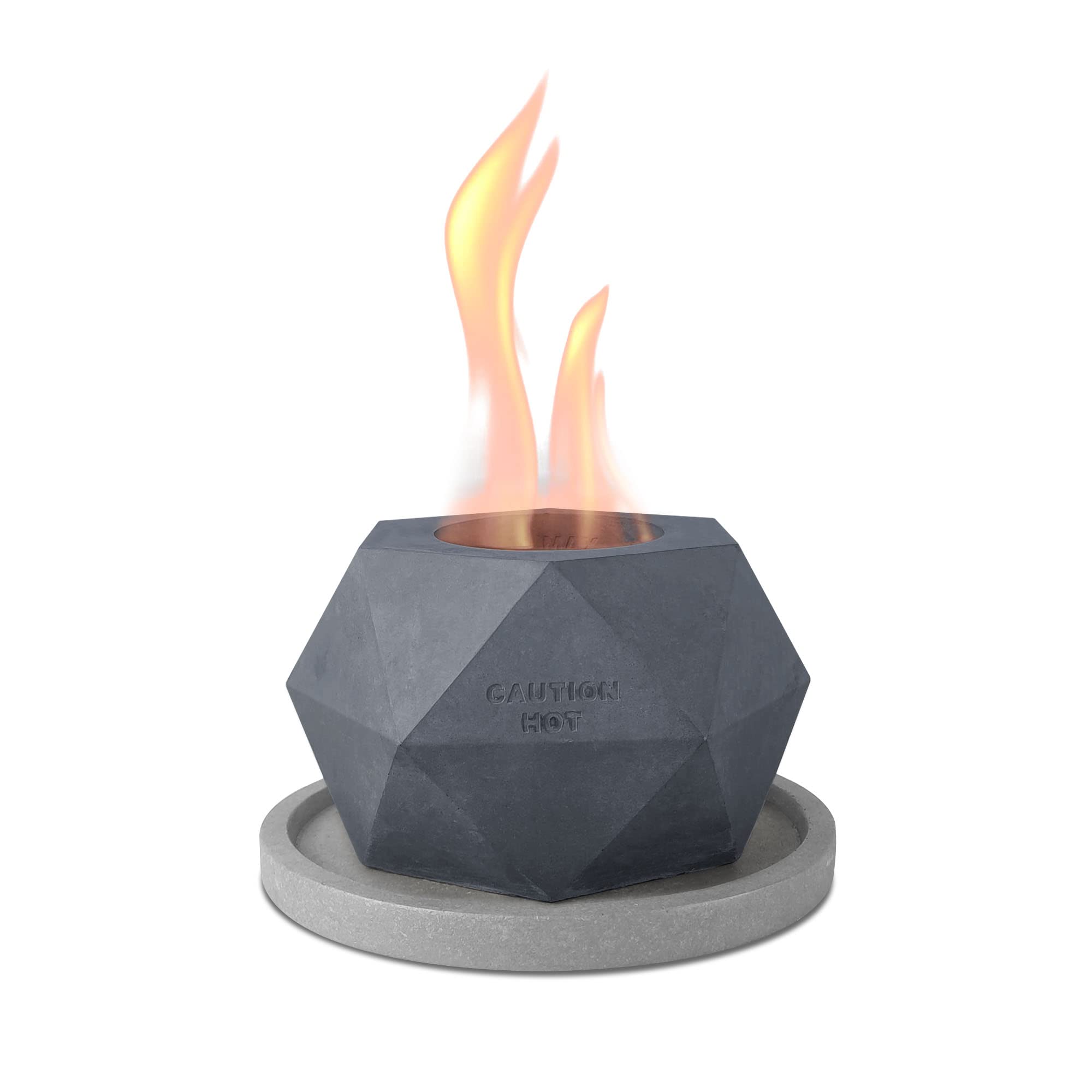 Amazon.com: Kante Concrete Tabletop Fire Pit with 6" Light Gray Base,  Ethanol Fire Pit for Indoor&Outdoor, Portable Rubbing Alcohol Tabletop Fire  Bowl , Mini Fireplaces for Smores Maker (Diamonds Style) : Everything