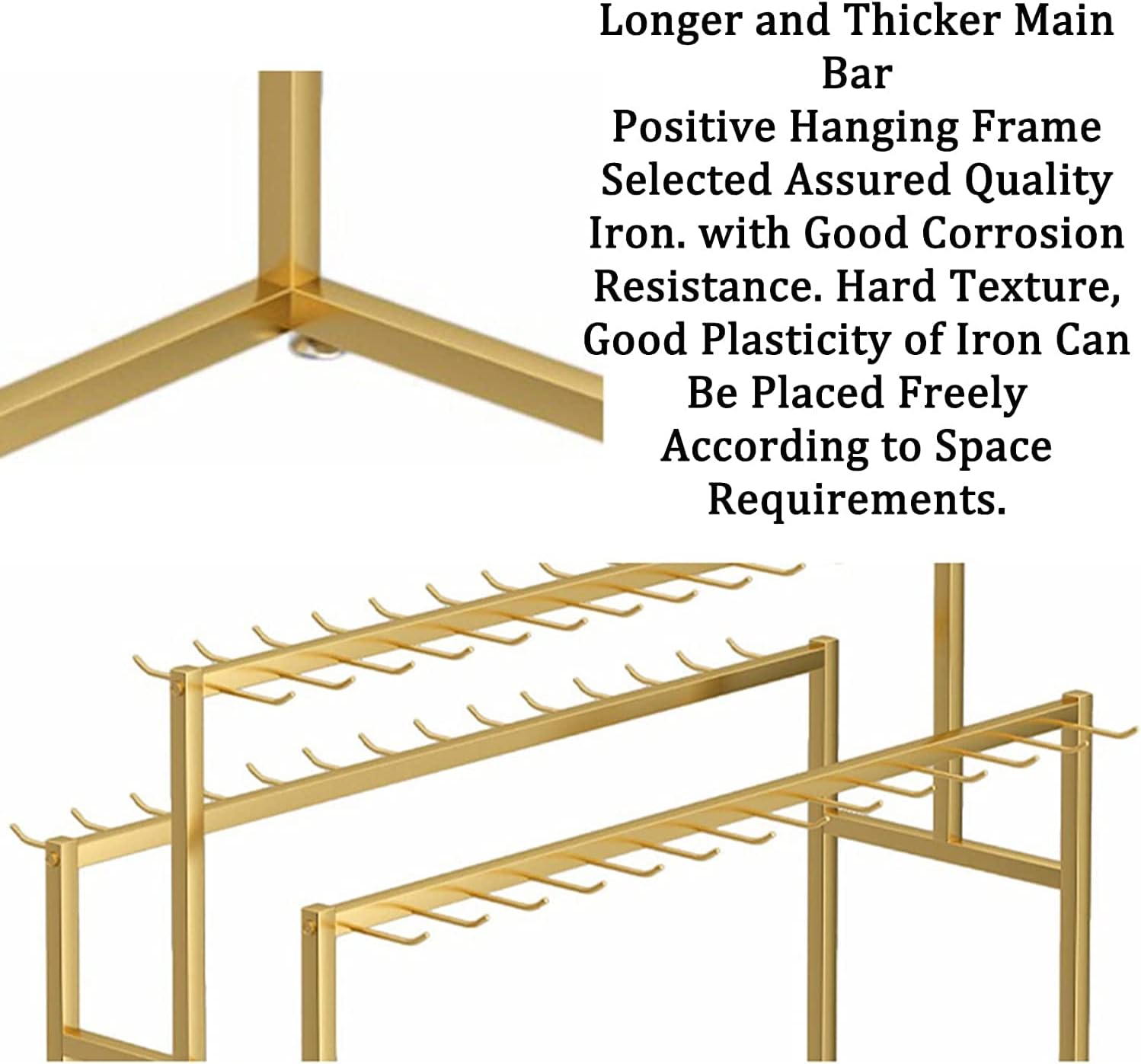 Storage Rack for Belts and Ties, 3-Tier Metal Display Stand for Organizing Accessories in Home or Retail Environments