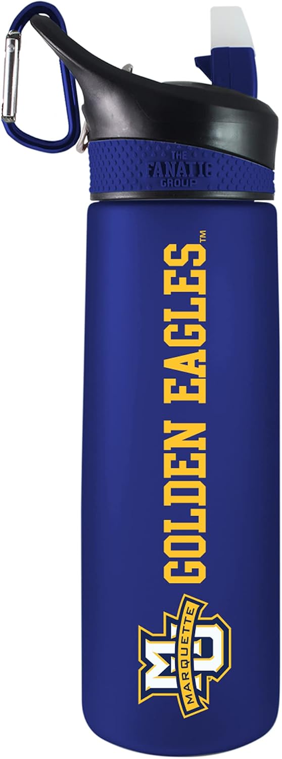 Marquette University Tritan Plastic Frosted Sport Bottle, Design-1 - Blue